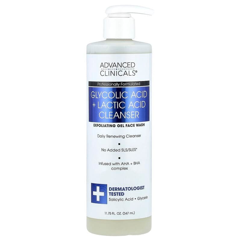 ADVANCED CLINICAL GLYCOLIC &amp; LACTIC ACID  CLEANSER.