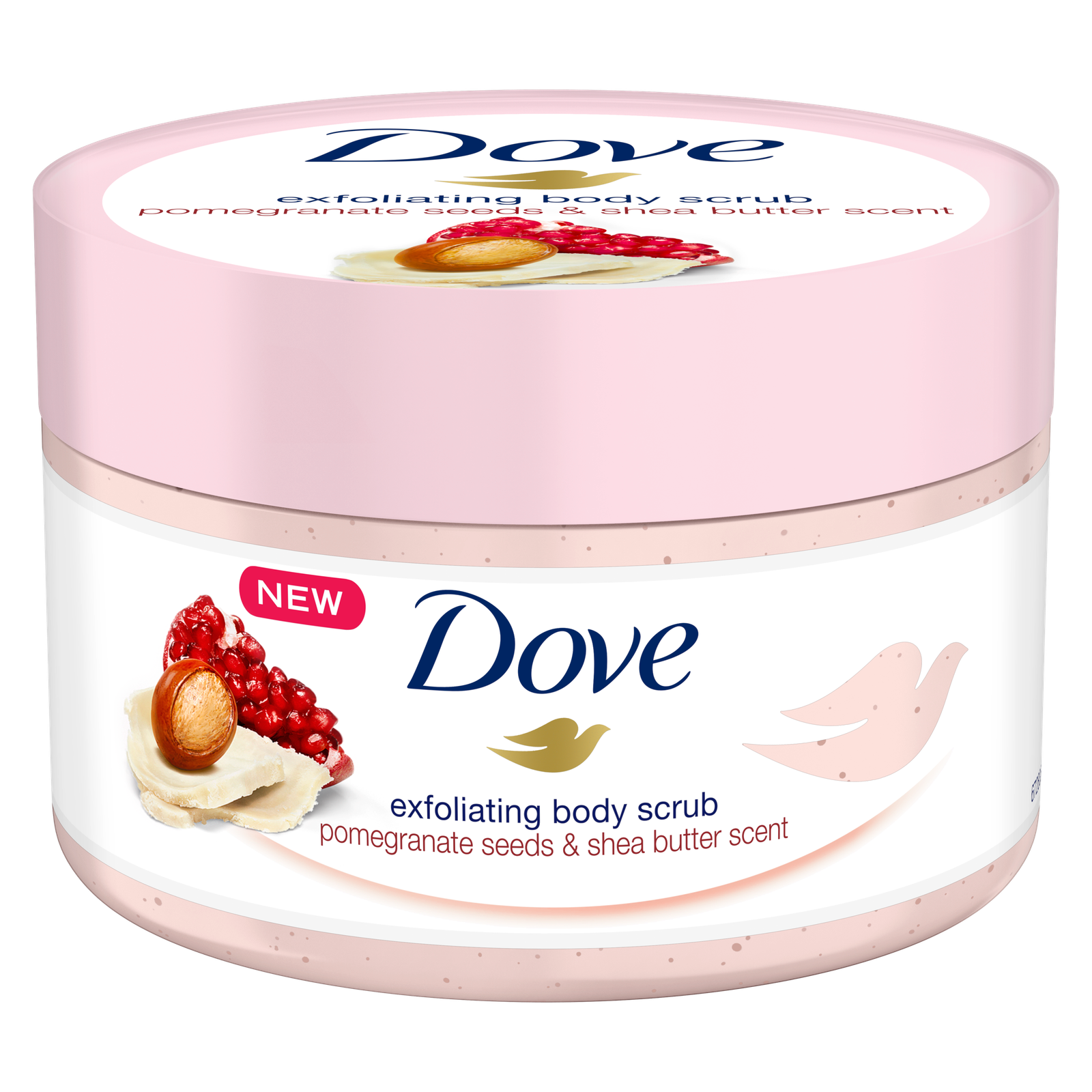 DOVE EXFOLIATING SRUB POMEGRANATE AND SHEA BUTTER