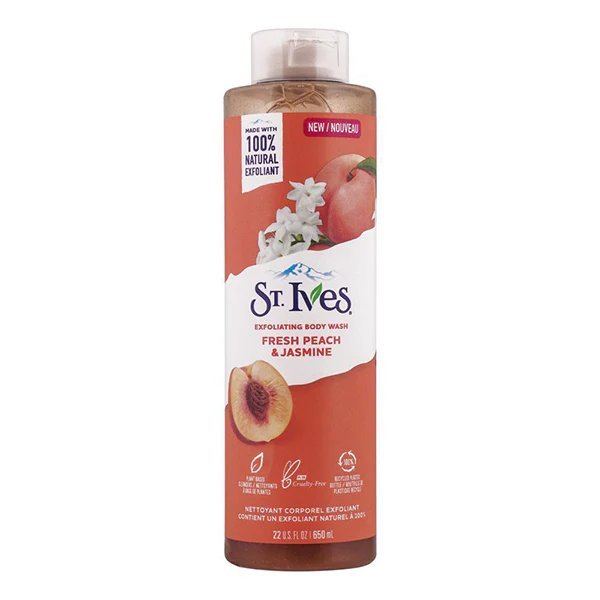 St Ives Body wash. Fresh Peach and Jasmine