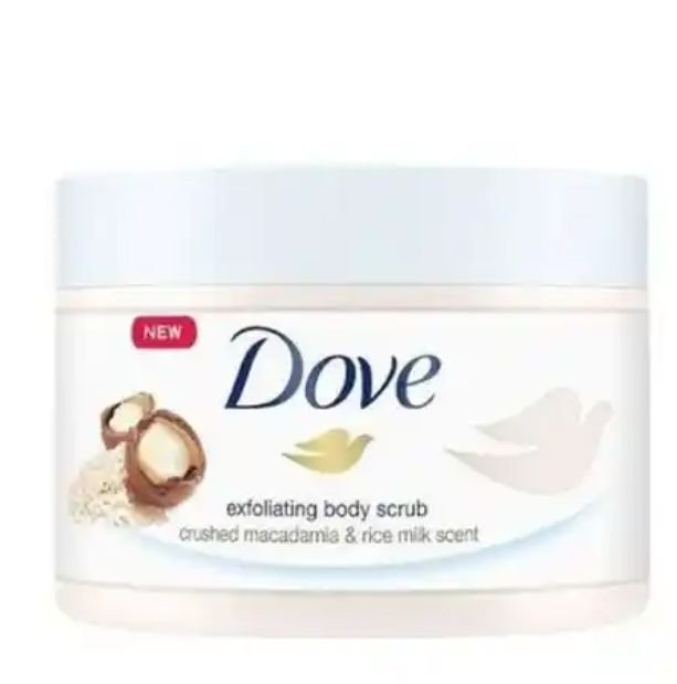 Dove Exfoliating Body scrub macadamia &amp; rice milk scent